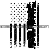 Train Transportation USA Flag Design Element Black Color Railway Travel Locomotive Railroad Engine Travel Rail Steam Clipart SVG