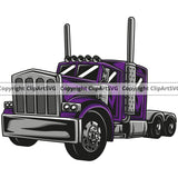 Transportation Truck Purples Color Head Vehicle Move Moving Business Company Logo Commercial Wheeler Truck Driver Trucker Trucking Shipping Transport Cargo Clipart SVG