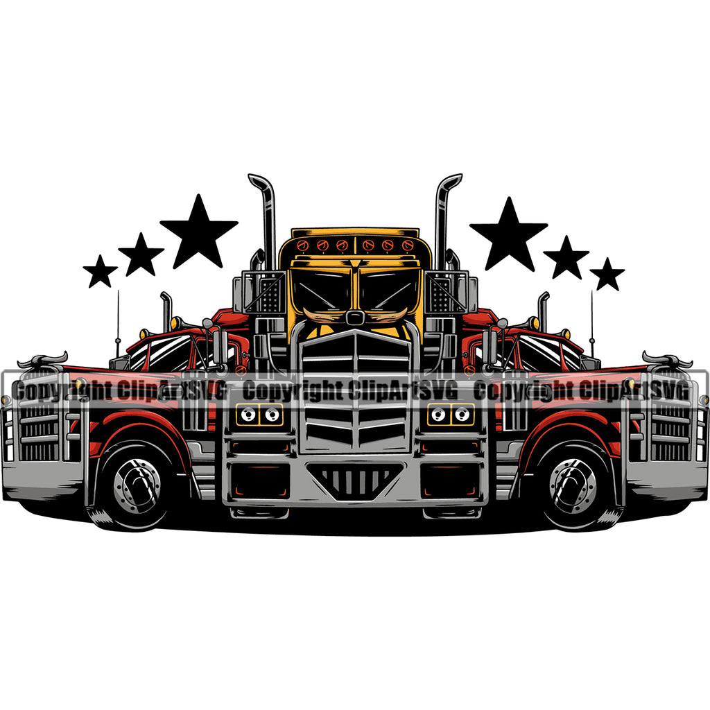 Transportation Truck Driver Hammer Down Color Design Wheeler Truck Driver Trucker Trucking Shipping Transport Cargo Haul Hauler Delivery Transportation Commercial Clipart SVG