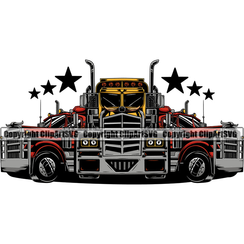 Transportation Truck Driver Hammer Down Color Design Wheeler Truck Driver Trucker Trucking Shipping Transport Cargo Haul Hauler Delivery Transportation Commercial Clipart SVG