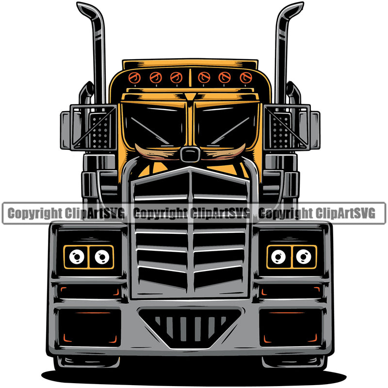 Transportation Truck Driver Hammer Down Design Color Wheeler Truck Driver Trucker Trucking Shipping Transport Haul Hauler Delivery Move Moving Business Company Logo Vector Clipart SVG