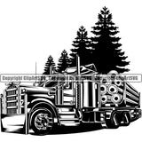 Transportation Truck Driver Lumber Design Wheeler Truck Driver Trucker Delivery Trucking Shipping Transport Cargo Commercial Vehicle Move Moving Business Company Logo