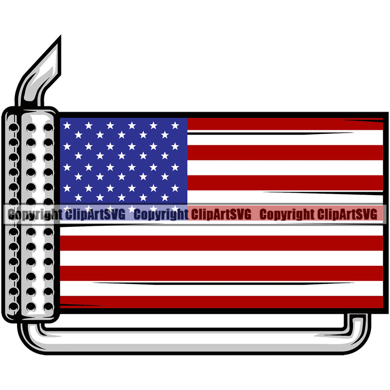 Transportation Truck USA Flag Grill Color Design Semi Tractor Trailer Big Rig 18 Wheeler Truck Driver Trucking Shipping Transport Moving Business Company Logo Vector Clipart SVG