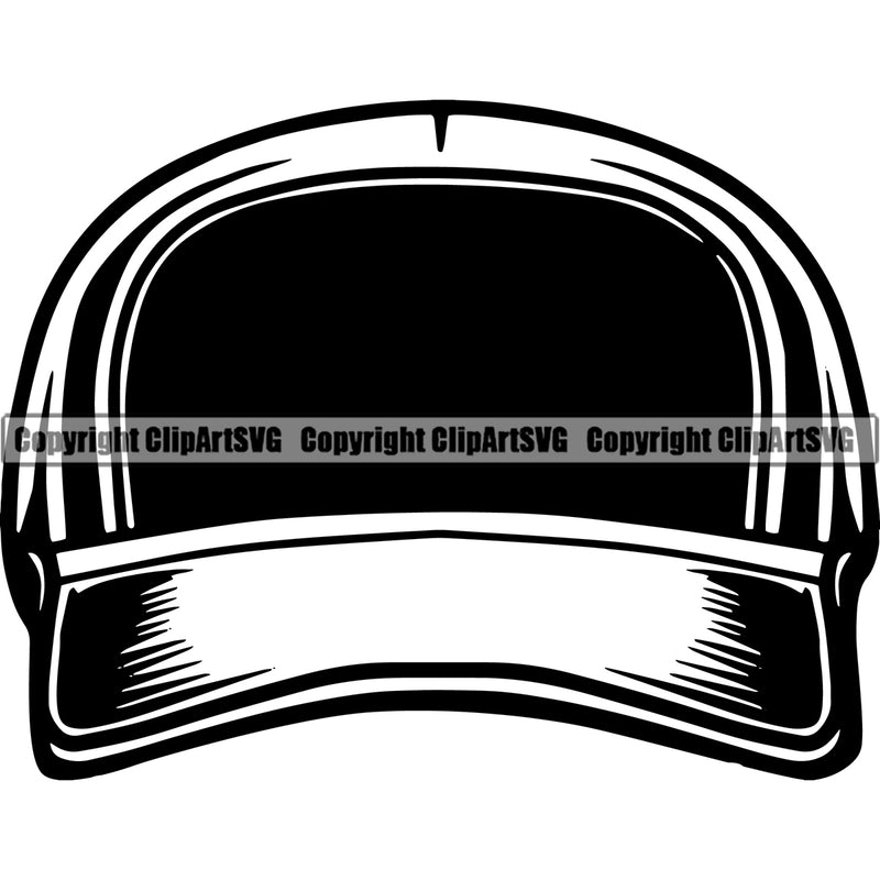 Transportation Truck Hat Black Color Design Element Commercial Vehicle Move Moving Business Company Logo Cargo Haul Hauler Semi Tractor Trailer Big Rig 18 Wheeler Truck Driver Clipart SVG
