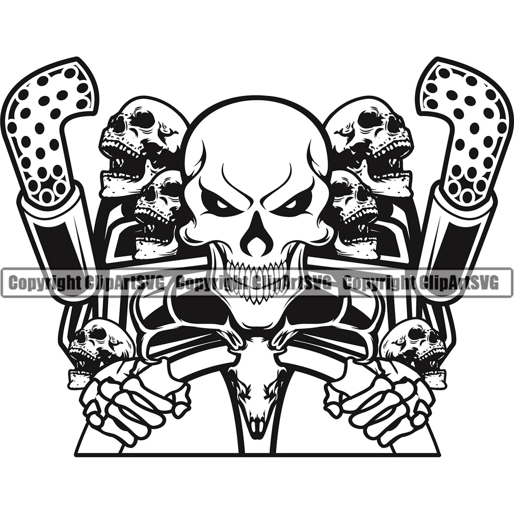 Transportation Truck Skull Head Skeleton Design Commercial Vehicle Move ...