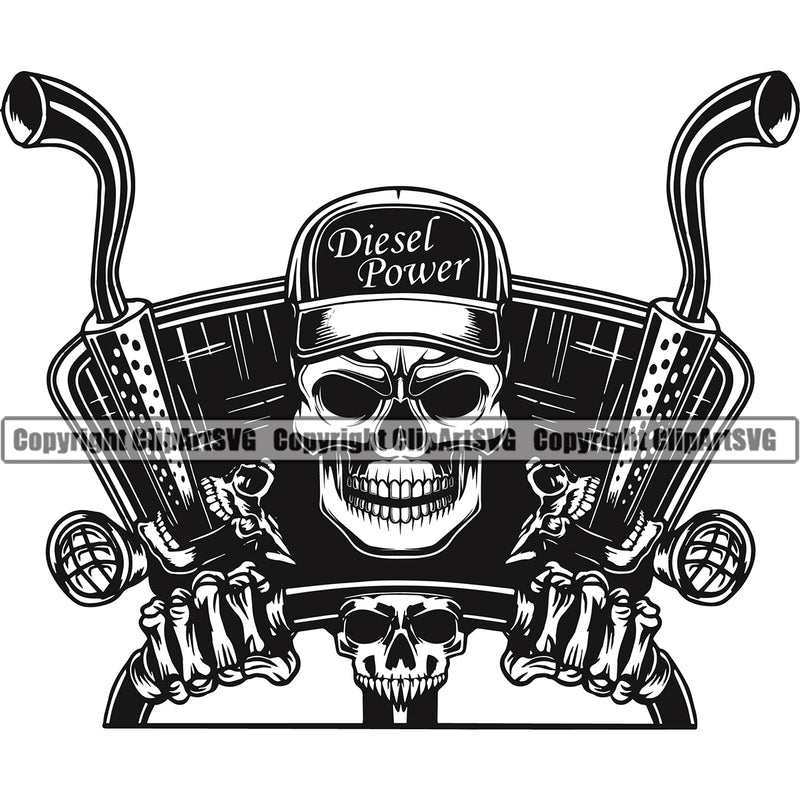 Transportation Truck Skull Black Color Skeleton Logo Design Element Truck Driver Trucker Trucking Shipping Transport Vector Moving Business Company Haul Hauler Delivery Cargo Clipart SVG