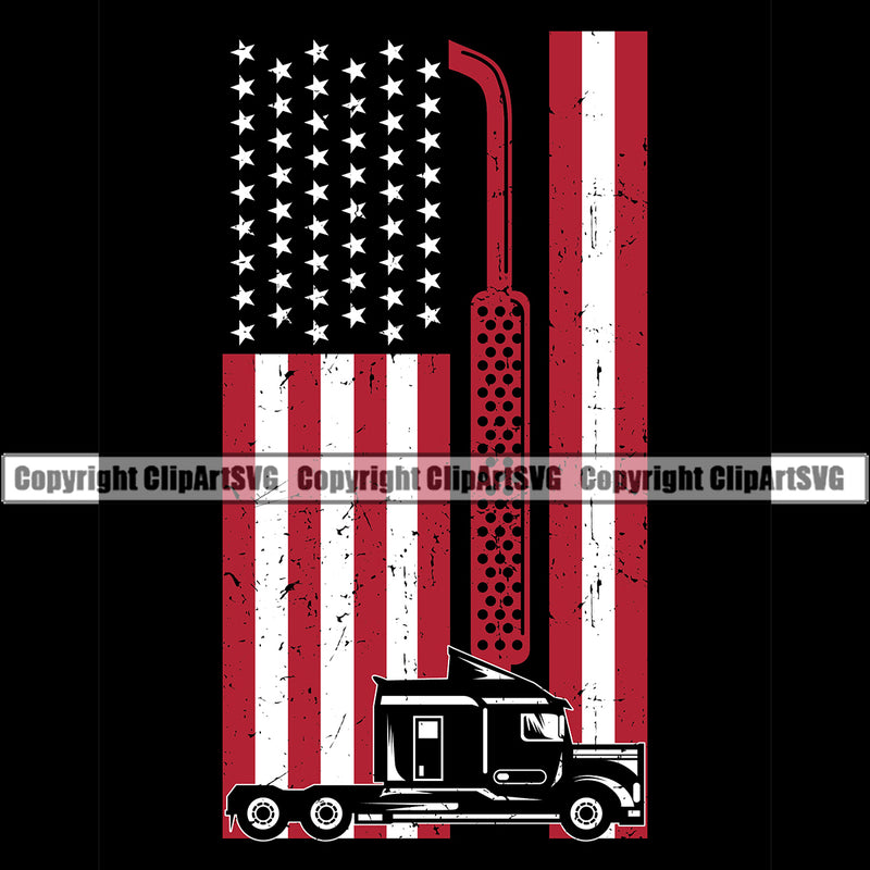 Transportation Trucking Logo Flag Black Color Background  Design Element Truck Driver Trucker Trucking Shipping Transport Haul Hauler Delivery Vehicle Move Moving Business Company Clipart SVG