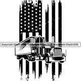 Transportation Trucking Logo Flag Black Color Design Element Trucking Shipping Transport Cargo Commercial Vehicle Move Moving Business Company Logo Clipart SVG