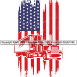 Transportation Trucking Logo Flag Color Design Element Truck Driver Trucker Trucking Shipping Transport Haul Hauler Delivery Vehicle Move Moving Business Company Clipart SVG