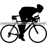 Bicycle Riding Rider Ride Racing Racer Race BMX Motocross Bicycle Racing Logo White Background Design Element Exercise Fitness Sport Design Logo Clipart SVG