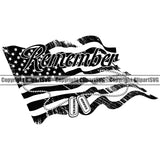 Distressed USA Flag Gun Weapon Rights United States America Dog Tags Flag Remember Soldier Dog Tags Quote Text Design Element 2nd Amendment American Military Army Art Design Logo Clipart SVG
