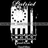 Distressed USA Flag Gun Weapon Rights United States America Betsy Ross Patriot White Our Country Will Stand Quote Text Black Background Design Element 2nd Amendment American Military Army Art Design Logo Clipart SVG