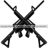 Military Army Gun Weapon Gun Black Design Element Rights 2nd Amendment USA America American Art Design Logo Clipart SVG