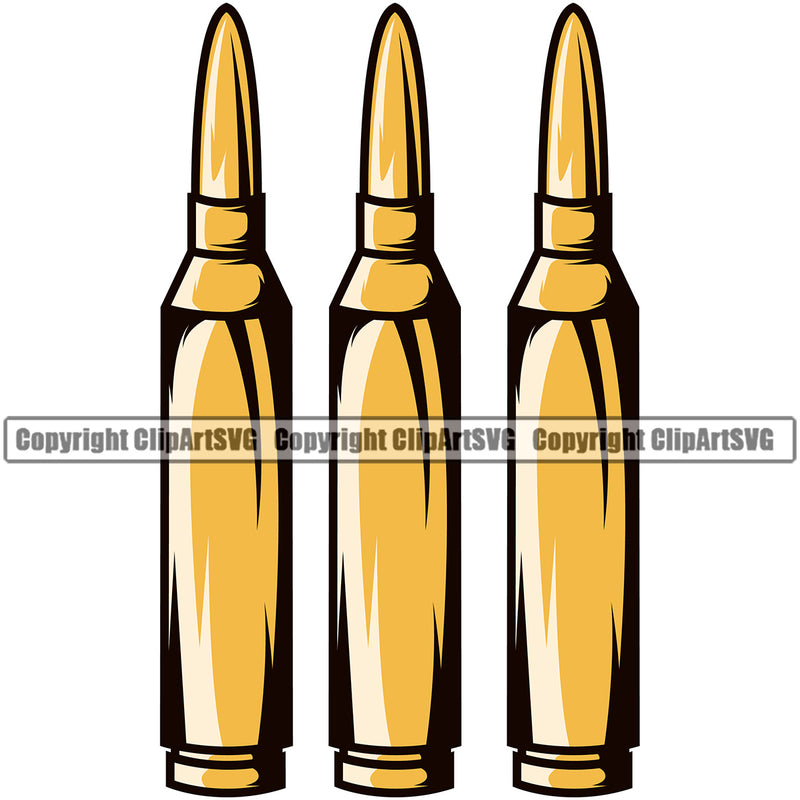 Military Army Gun Weapon Gun Bullet Security Soldiers Army Design Element Rights 2nd Amendment USA America American Art Design Logo Clipart SVG