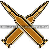 Military Army Gun Weapon Rights 2nd Gun Bullet Machine Gun AK-47 Crossed Color Design Element Security Troops Amendment USA America American Art Design Logo Clipart SVG