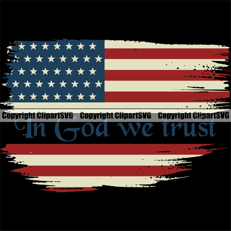 USA Flag Gun Weapon Rights United States America 2nd Amendment In God We Trust Flag Color Design Element American Military Army Art Design Logo Clipart SVG