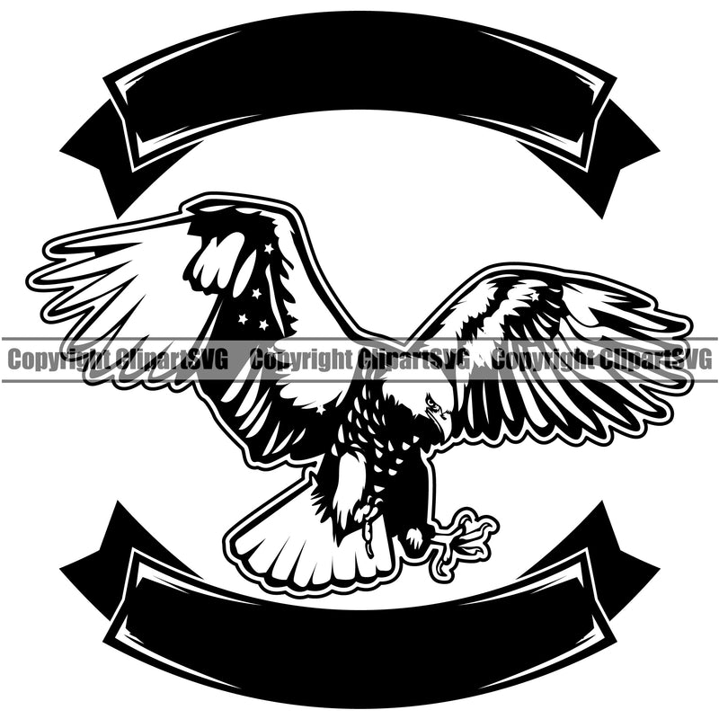 USA Flag Gun Weapon Rights United States America Eagle Wings Fly Design Element Vector Image 2nd Amendment American Military Army Art Design Logo Clipart SVG