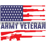 USA Flag Gun Weapon Rights United States America Army Veteran Red Color Quote Text Design Element Color Gun 2nd Amendment American Military Army Art Design Logo Clipart SVG