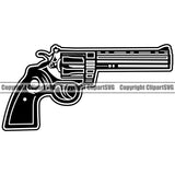 Military Army Gun Weapon Gun Single Design Element Flag Rights 2nd Amendment USA America American Art Design Logo Clipart SVG