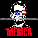 USA Flag Gun Weapon Rights United States America 2nd Amendment American Merica Red Color Quote Text Black Background Design Element Military Army Art Design Logo Clipart SVG