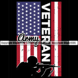 Distressed USA Flag Soldier Shooting Machine Gun Rifle Silhouette Weapon Rights United States Veteran Color Quote Text Black Background Design Element America 2nd Amendment American Military Army Art Design Logo Clipart SVG