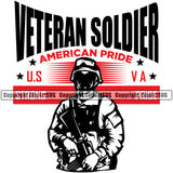 USA Flag Gun Weapon Rights United States America 2nd Amendment Veteran Soldier American Ride Black Quote Text Design Element White Background Military Army Art Design Logo Clipart SVG