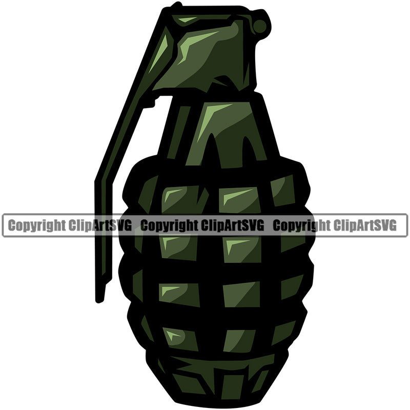 Military Army Gun Weapon Rights 2nd Amendment Grenade White Background Solder Troops Design Element USA America American Art Design Logo Clipart SVG