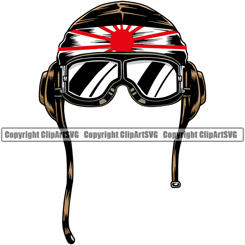 Military Army Gun Weapon Pilot Kamikazi Helmet Color Design Element Rights 2nd Amendment USA America American Art Design Logo Clipart SVG