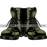 Military Army Gun Weapon Soldiers Boots Black Color Design Element Rights 2nd Amendment USA America American Art Design Logo Clipart SVG