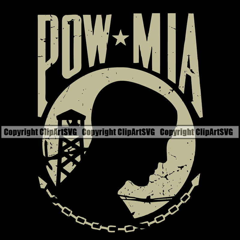 USA Flag Gun Weapon Rights United States America 2nd Amendment American POW MIA Prisoner Of War Missing In Action Man Face Black Background Design Element Military Army Art Design Logo Clipart SVG