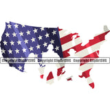 USA Flag Gun Weapon Rights United States America 2nd Amendment Soldier Silhouette Flag Design Element White Background American Military Army Art Design Logo Clipart SVG