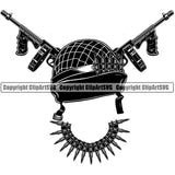 USA Flag Gun Weapon Rights United States America 2nd Amendment Soldier Logo Skull Machine Gun Bullets Bullet Collar Gun Design Element American Military Army Art Design Logo Clipart SVG