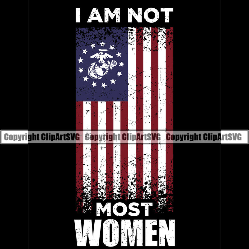 USA Flag Gun Weapon Rights United States America 2nd Amendment American Solider I Am Not Most Woman Color Design Element Military Army Art Design Logo Clipart SVG