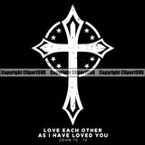USA Flag Gun Weapon Rights United States America 2nd Amendment Solider Cross Black Background Design Element Love Each Other As I Have Loved You Quote Text American Military Army Art Design Logo Clipart SVG
