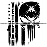 USA Flag Gun Weapon Rights United States America Veteran Quote Skull Skeleton Head Design Element Vector 2nd Amendment Solider American Military Army Art Design Logo Clipart SVG