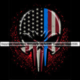 USA Flag Gun Weapon Rights United States America 2nd Amendment Solider Skull Skeleton Head Color Design Element Black Background American Military Army Art Design Logo Clipart SVG