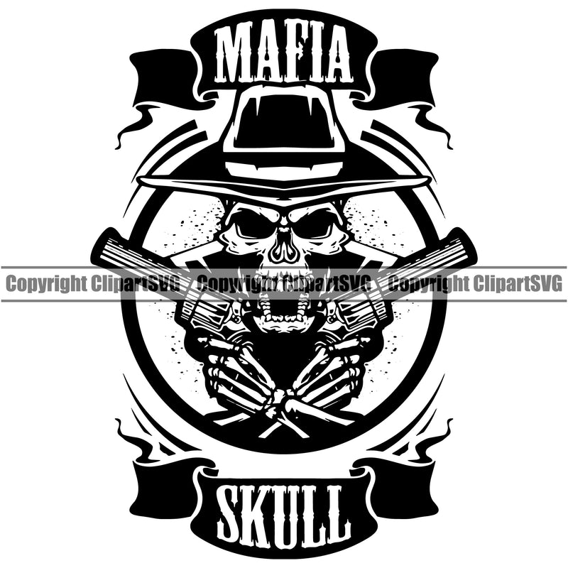 USA Flag Gun Weapon Rights United States America 2nd Amendment Solider Skull Skeleton Head And Hand Design Gun Bullets Mafia Skull Quote Text American Military Army Art Logo Clipart SVG
