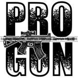 USA Flag Gun Weapon Rights United States America Pro Gun Quote Text Black Color Design Element 2nd Amendment Solider American Military Army Art Design Logo Clipart SVG