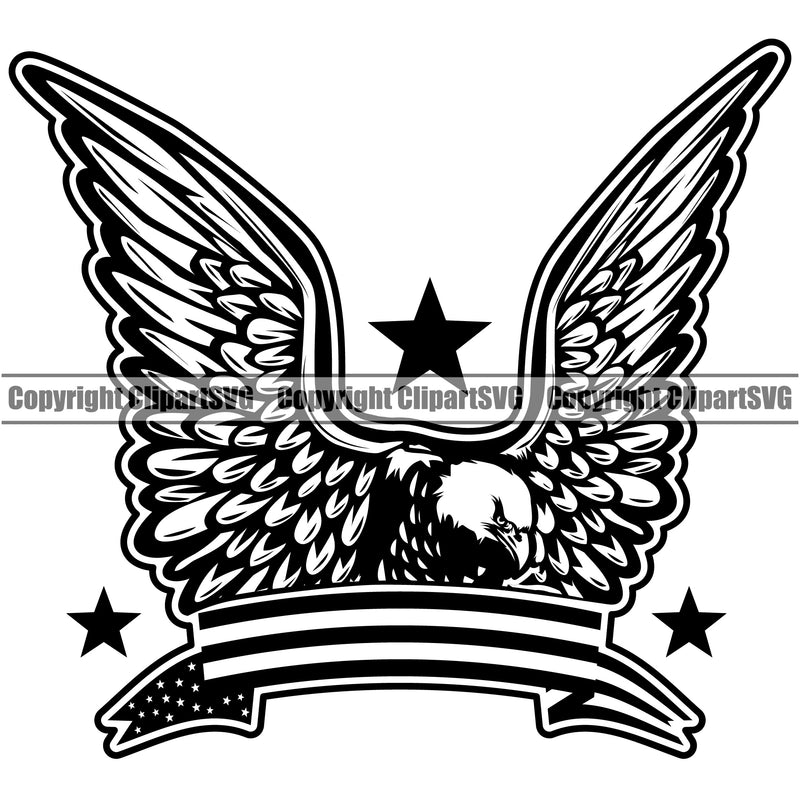 USA Flag Gun Weapon Rights United States America 2nd Amendment Solider Eagle Fly Wings Vector Design Element American Military Army Art Design Logo Clipart SVG