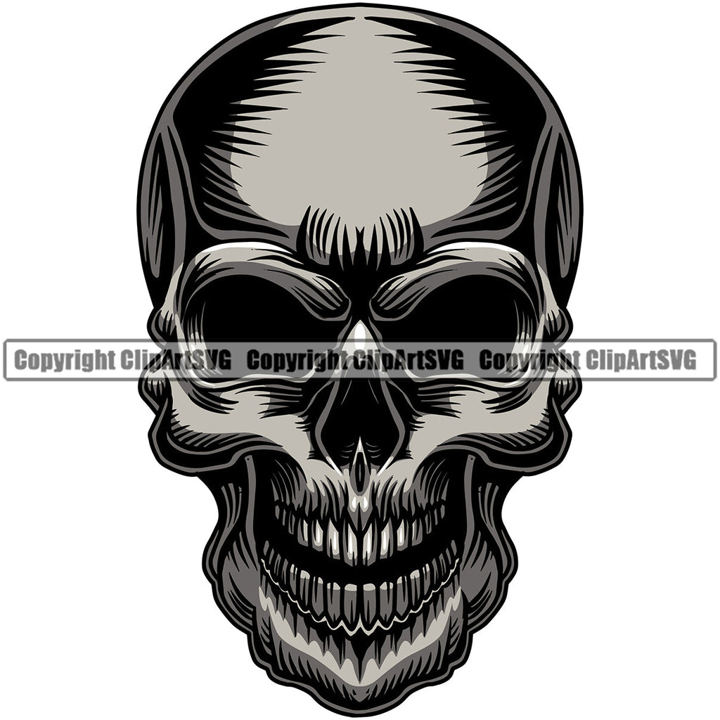 skeleton face logo