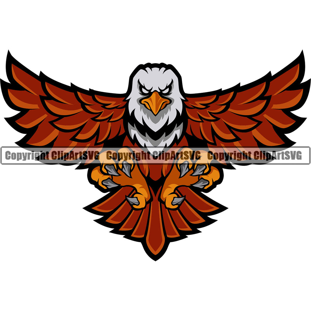 eagle mascot vector
