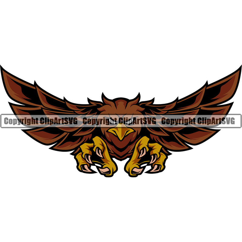 Eagle Eagles Ameircan Bald USA America Bird Animal Wings Flying Freedom Wildlife Sports School Team Mascot Game Fantasy eSport Animal Emblem Badge Logo Symbol Color Tattoo Logo Symbol Clipart SVG