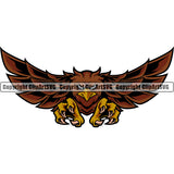 Eagle Eagles Ameircan Bald USA America Bird Animal Wings Flying Freedom Wildlife Sports School Team Mascot Game Fantasy eSport Animal Emblem Badge Logo Symbol Color Tattoo Logo Symbol Clipart SVG