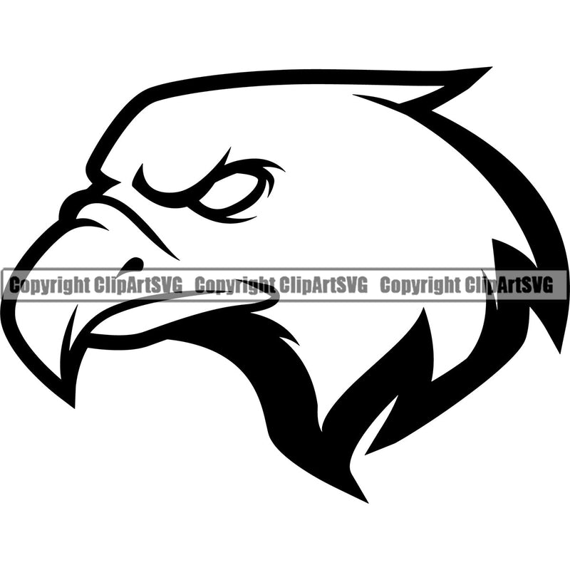 Eagle Eagles Ameircan Bald USA America Bird Animal Wings Flying Freedom Wildlife Sports School Team Mascot Game Fantasy eSport Animal Emblem Badge Logo Symbol Tattoo Black Logo Symbol Clipart SVG