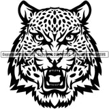 Jaguar Jaguars Wild Big Cat Wildlife Predator Beast Cheetah Leopard Jungle Nature Zoo Sports School Team eSport Mascot Game Fantasy Animal Emblem Badge Logo Symbol Tattoo Black Logo Symbol Clipart SVG