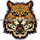 Jaguar Jaguars Wild Big Cat Wildlife Predator Beast Cheetah Leopard Jungle Nature Zoo Sports School Team Mascot Game Animal Fantasy eSport Emblem Badge Logo Symbol Tattoo Color Logo Symbol Clipart SVG