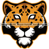 Leopard Leopards Wild Big Cat Wildlife Predator Beast Cheetah Jaguar Jungle Nature Zoo Sports School Team Mascot Game Fantasy eSport Animal Emblem Badge Logo Symbol Tattoo Color Logo Symbol Clipart SVG