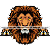 Lion Lions Wild Big Cat Wildlife Predator Beast King Of The Jungle Nature Zoo Sports School Team Mascot Game Fantasy eSport Badge Animal Emblem Logo Symbol Tattoo Black Logo Symbol Clipart SVG
