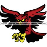 Owl Owls Nature Wildlife Bird Wings Fly Flying Night Nocturnal Sports School Team Mascot Game Fantasy eSport Animal Emblem Logo Symbol Badge Tattoo Color Logo Symbol Clipart SVG