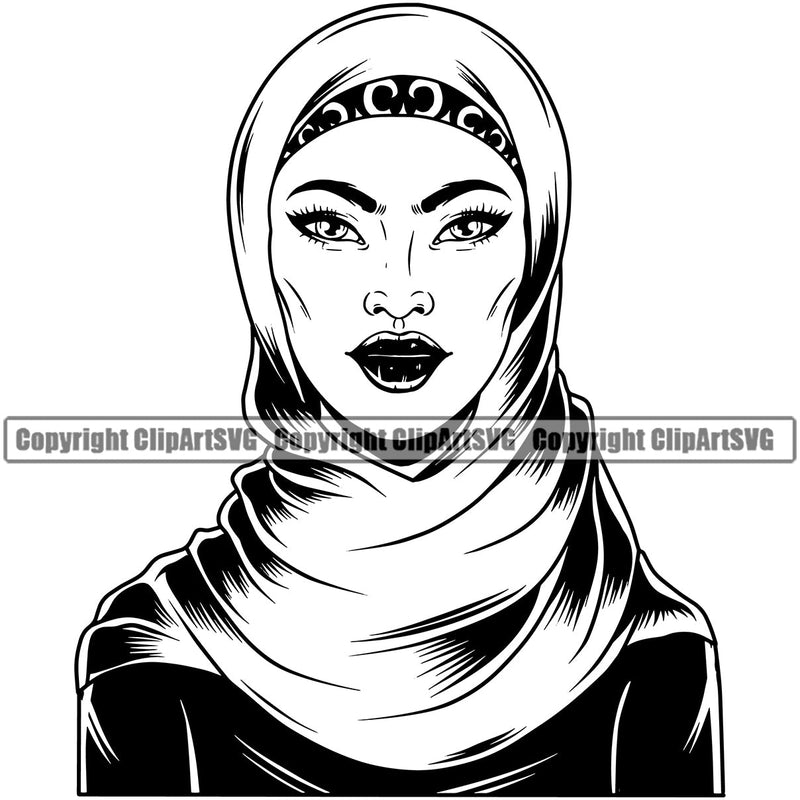 Black Woman African American Queen Female Nubian Lady Cartoon Character Girl Head Face Portrait Model Hair Afro Braid Turban Dress Jewelry Silhouette Art Design Logo Clipart SVG